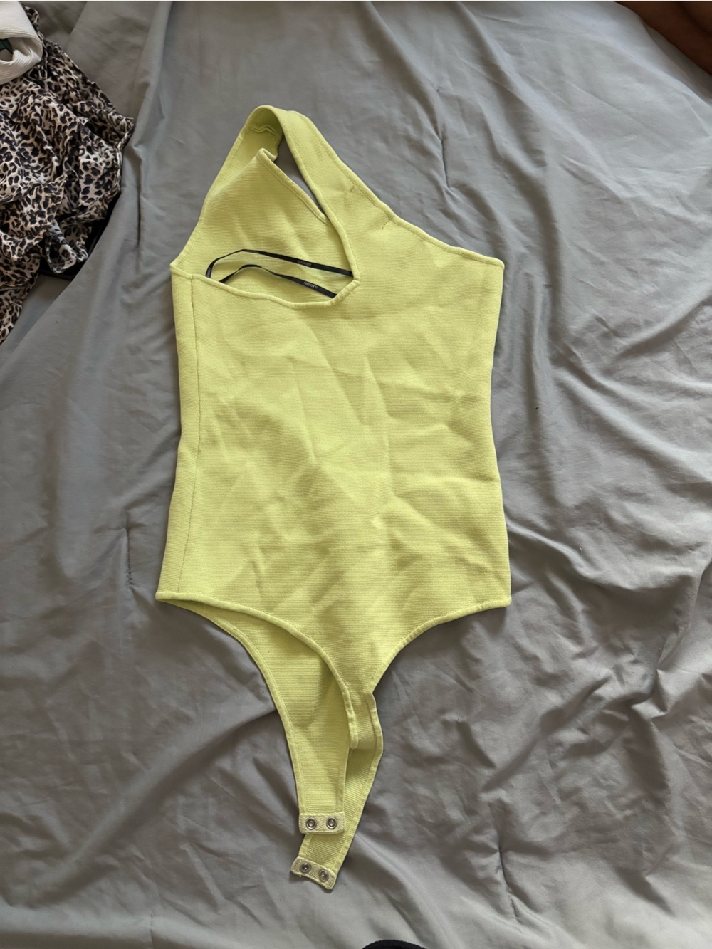 Forever 21 Lemon One-Shoulder Kids Bodysuit